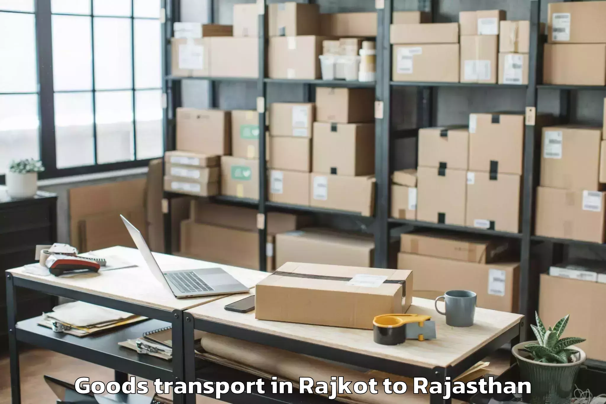 Expert Rajkot to Lachhmangarh Goods Transport